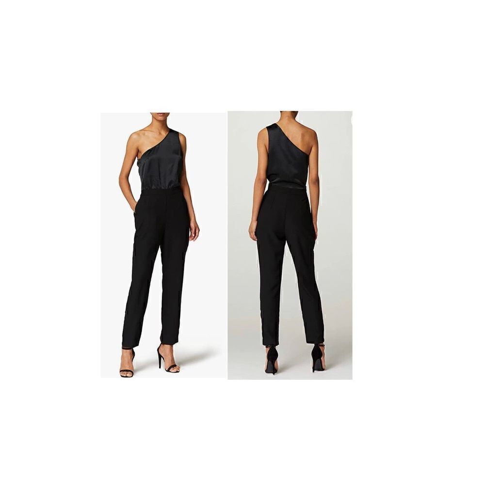 Truth & Fable Women's Evening One Shoulder Jumpsuit